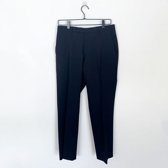 HUGO Boss men’s navy wool dress pant The Jam75/Sharp3 28” inseam - Picture 2 of 15